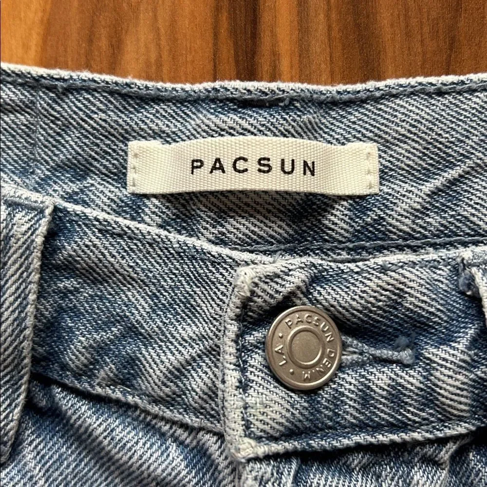 PacSun Vintage High Rise Distressed Jean Shorts